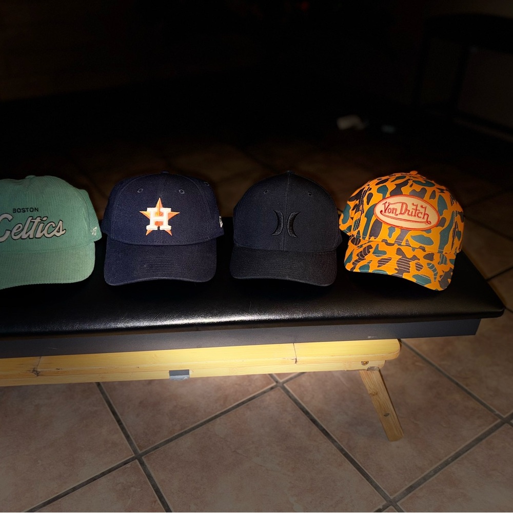 Von Dutch Vibrant Orange and Blue Camo Hat